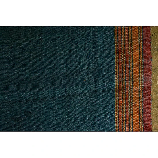 shop Bhujodi Handwoven Raw Woolen blue Shawl