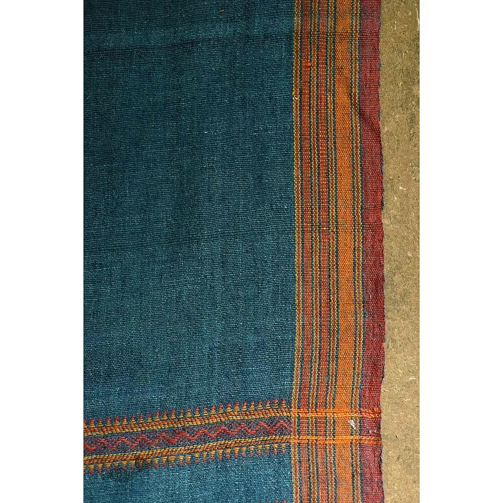 shop Bhujodi Handwoven Raw Woolen blue Shawl