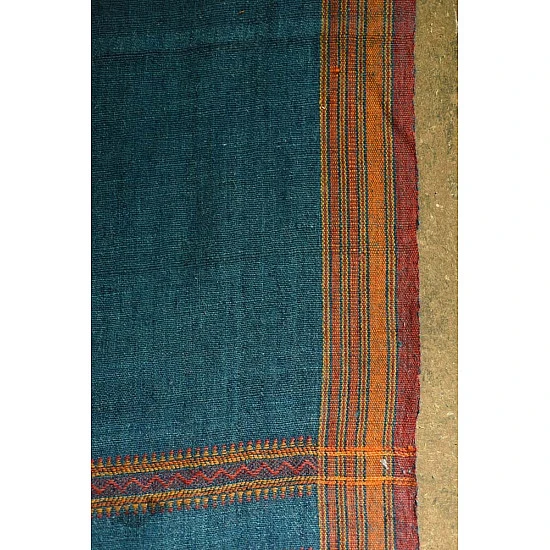 shop Bhujodi Handwoven Raw Woolen blue Shawl