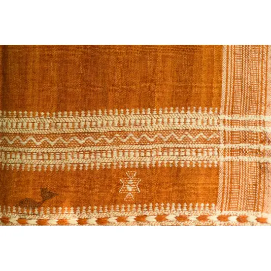 shop handspun kutchi raw woolen unisex shawl brown