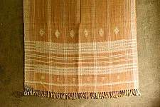 Salt Deserts of Kutch | Handspun Kutchi Raw Wool Shawl - Brown