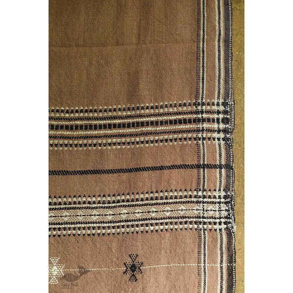 shop Bhujodi Handwoven Raw Woolen Shawl - Almond Brown
