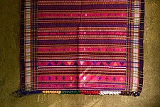 Winter Hop | Full Bharat Shawl { Dhabro ❅ woollen } - Fluorescent Pink