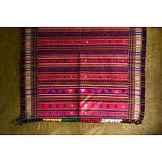 Winter Hop | Full Bharat Shawl { Dhabro ❅ woollen } - Fluorescent Pink