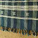 shop Kutchi Bhujodi Handspun Raw Woolen Shawl -Blue Stripes