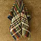 shop Kutchi Bhujodi Handspun Raw Woolen Shawl -Multi Color Stripes