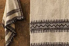 Salt Deserts of Kutch ❅ Hand spun ❅ Raw woolen Shawl ❅ K