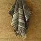 shop Kutchi Bhujodi Handspun Raw Woolen Shawl -Grey 