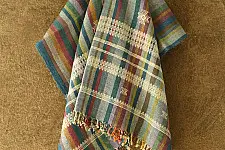 Salt Deserts of Kutch ☼ Bhujodi Handloom Raw Woolen Shawl
