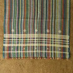 Salt Deserts of Kutch ☼ Bhujodi Handloom Raw Woolen Shawl