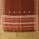 shop Kutchi Bhujodi Handspun Raw Woolen Shawl -Dark Red