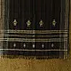 shop Kutchi Bhujodi Handspun Raw Woolen Shawl -Dark Brown