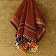 shop Kutchi Bhujodi Handspun Raw Woolen Shawl -Red