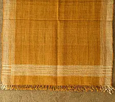 Salt Deserts of Kutch ☼ Kutchi Bhujodi Handspun Raw Woolen Shawl - Yellow