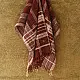 shop Kutchi Bhujodi Handspun Raw Woolen Shawl -Maroon