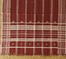 Salt Deserts of Kutch ☼ Kutchi Bhujodi Handspun Raw Woolen Shawl - Maroon