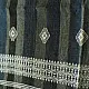 shop Bhujodi Handloom Raw Woolen Shawl - Grey & Blue Stripes