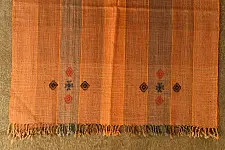 Salt Deserts of Kutch ☼ Kutchi Bhujodi Handwoven Raw Wool Shawl
