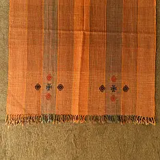 Salt Deserts of Kutch ☼ Kutchi Bhujodi Handwoven Raw Wool Shawl