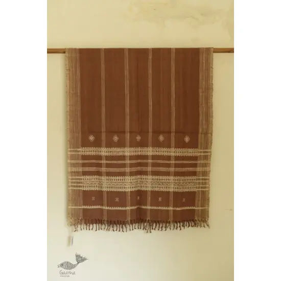 shop Kutchi Bhujodi handwoven Raw Woolen Shawl 