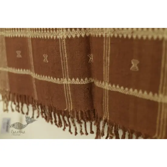 shop Kutchi Bhujodi handwoven Raw Woolen Shawl 