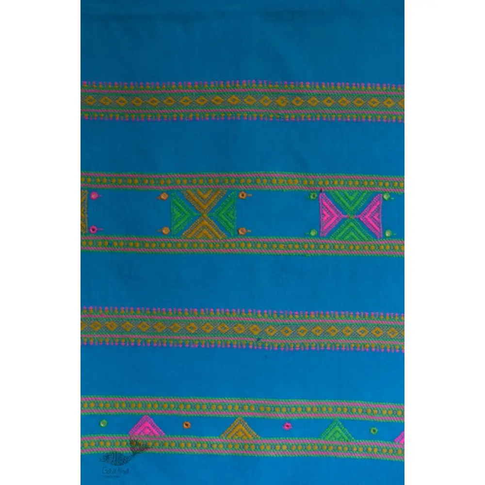 embroidered Handwoven mirror work woolen shawl