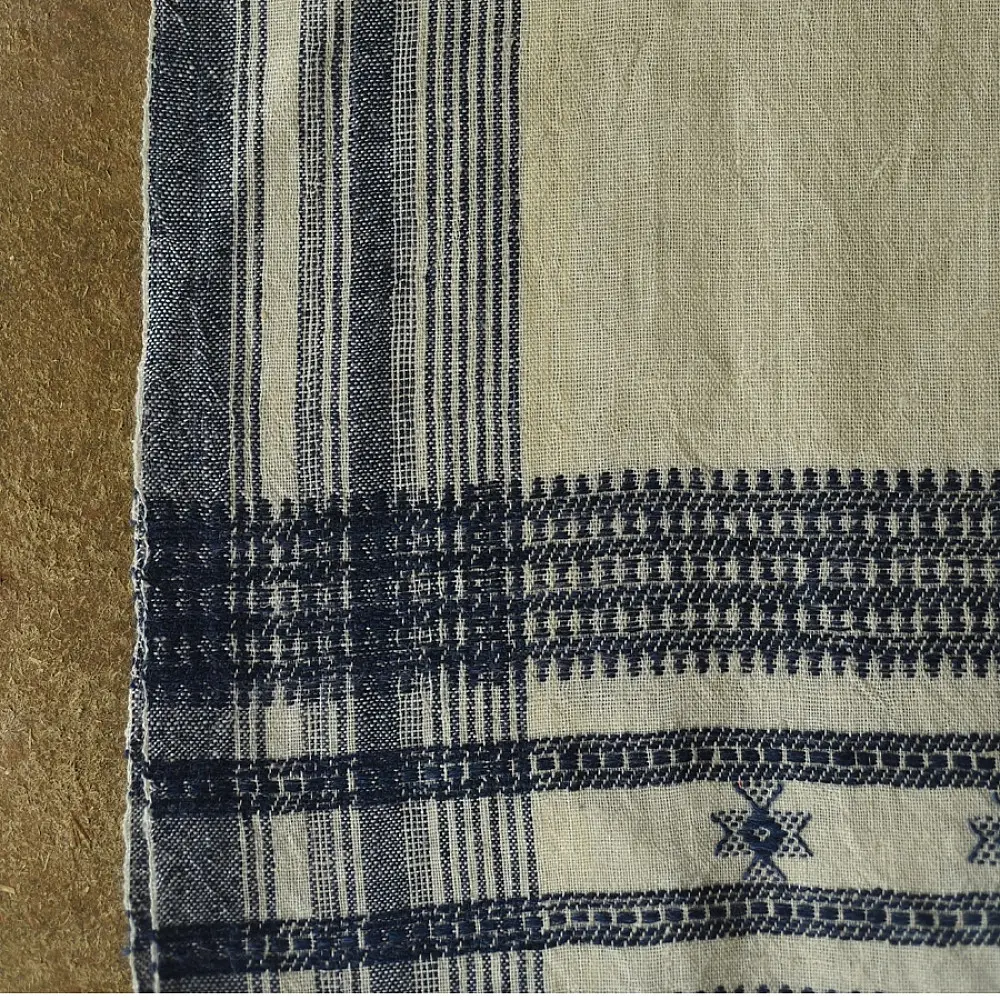 shop Bhujodi Handwoven Kutchi Raw Woolen off White Shawl