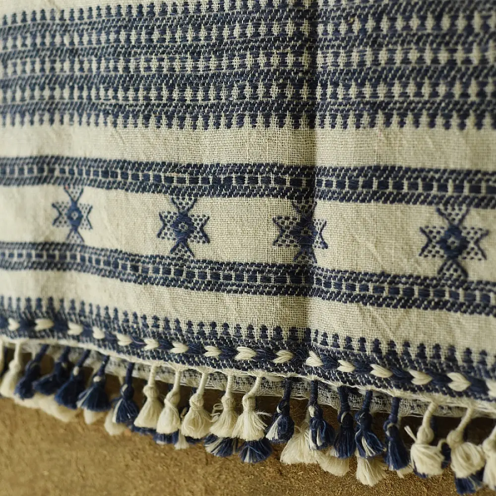 shop Bhujodi Handwoven Kutchi Raw Woolen off White Shawl