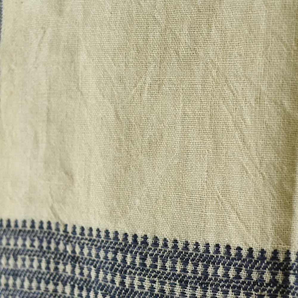 shop Bhujodi Handwoven Kutchi Raw Woolen off White Shawl