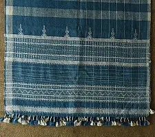 Salt Deserts of Kutch ☼ Kutchi Bhujodi Handloom Raw Woolen Indigo Blue Shawl