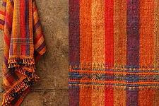 Salt Deserts of Kutch ❅ Hand spun ❅ Raw woolen Shawl ❅ T