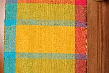 Handwoven Dhurrie | Cotton Place Mat & Runner Set ( 6 mats & 1 Runner)