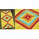 Handwoven Cotton Mat / Aasan - Diamond & Cut Diamond
