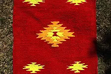 Handwoven Dhurrie | Cotton Mat / Aasan - Diamond