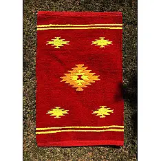 Handwoven Dhurrie | Cotton Mat / Aasan - Diamond