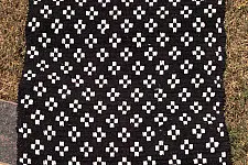Handwoven Dhurrie | Cotton Mat / Aasan - Black Box