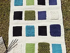 Handwoven Dhurrie | Cotton Mat / Aasan - 3D Box
