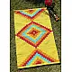 Handwoven Cotton Mat / Aasan - Diamond & Cut Diamond