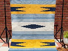 Handwoven Dhurrie | Cotton Center Sofa Dhurrie - Mehrab