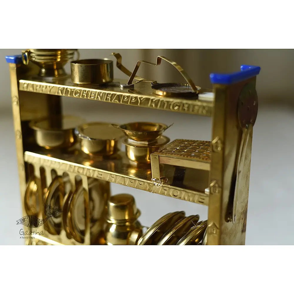 handmade brass Miniature Baby Kitchen Set