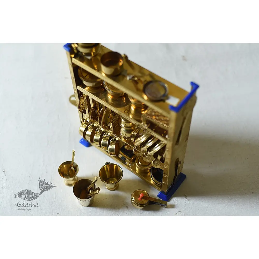 handmade brass Miniature Baby Kitchen Set