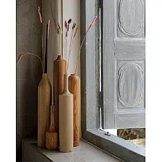 Sankhla | Handmade Wooden Home Decor Vase ( Set of Five )