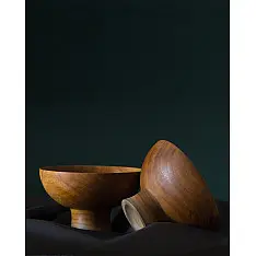 Sankhla | Teak Wood Bowl ( Set of Two)