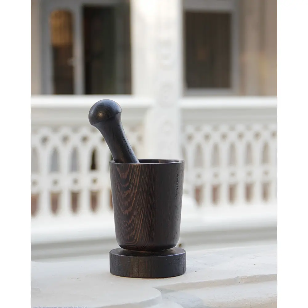 shop Wooden Motar & Pestle