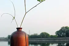Sankhla ✼ Walnut Wooden Vase ✼ 7