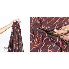 Block Printed Fabric ✩ Cotton Fabric - Yamira Red ( Per meter ) 