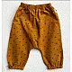 mustard yellow block printed organic cotton unisex kids kurta with matching pants