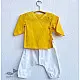 shop Yellow Angrakha With White Pant