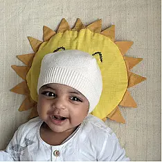 Organic Cotton ★ Sun Mustard Seed Pillow ★ 3