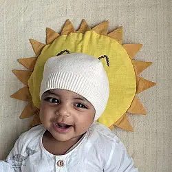 Organic Cotton ★ Sun Mustard Seed Pillow ★ 3